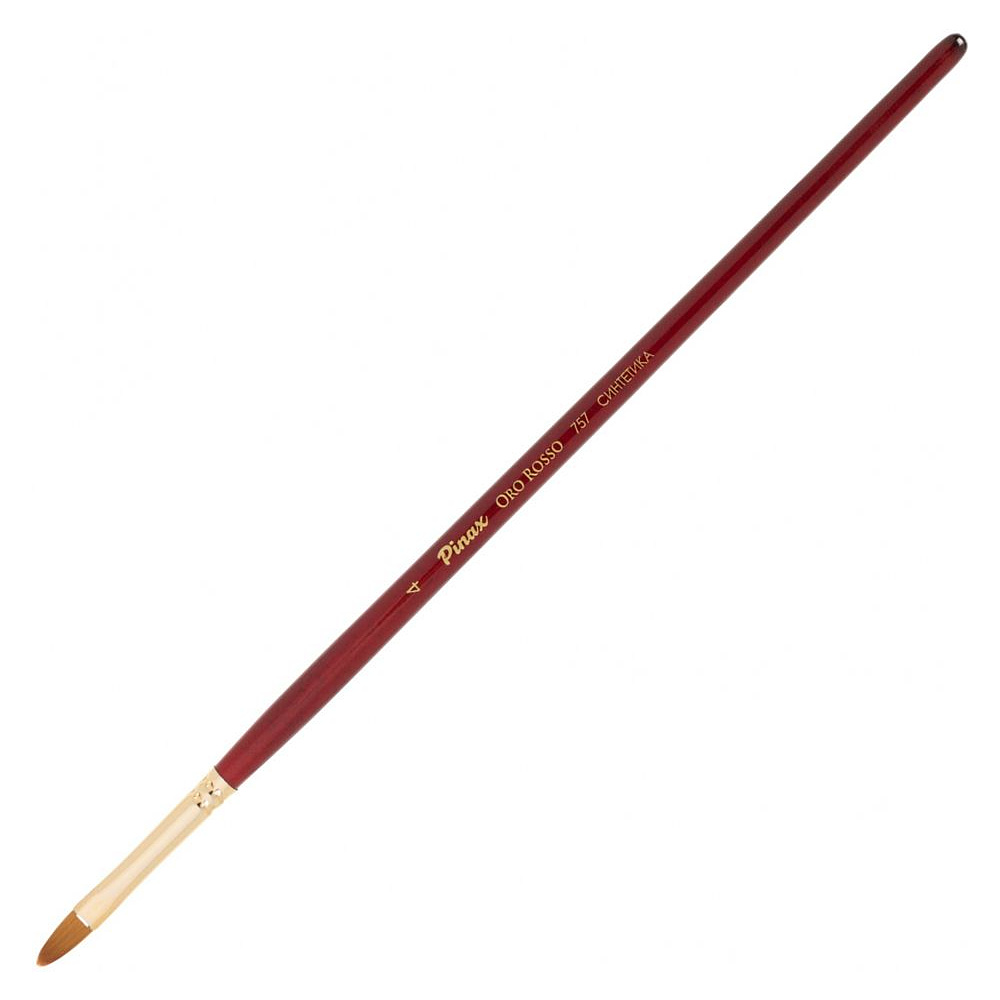 Кисть для рисования "Pinax ORO ROSSO", синтетика, плоскоовальная, №4