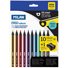 Цветные карандаши "ERGO" + точилка