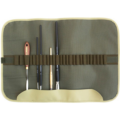 Пенал-органайзер "Малевичъ" для кистей, 34х48, оливковый - 3