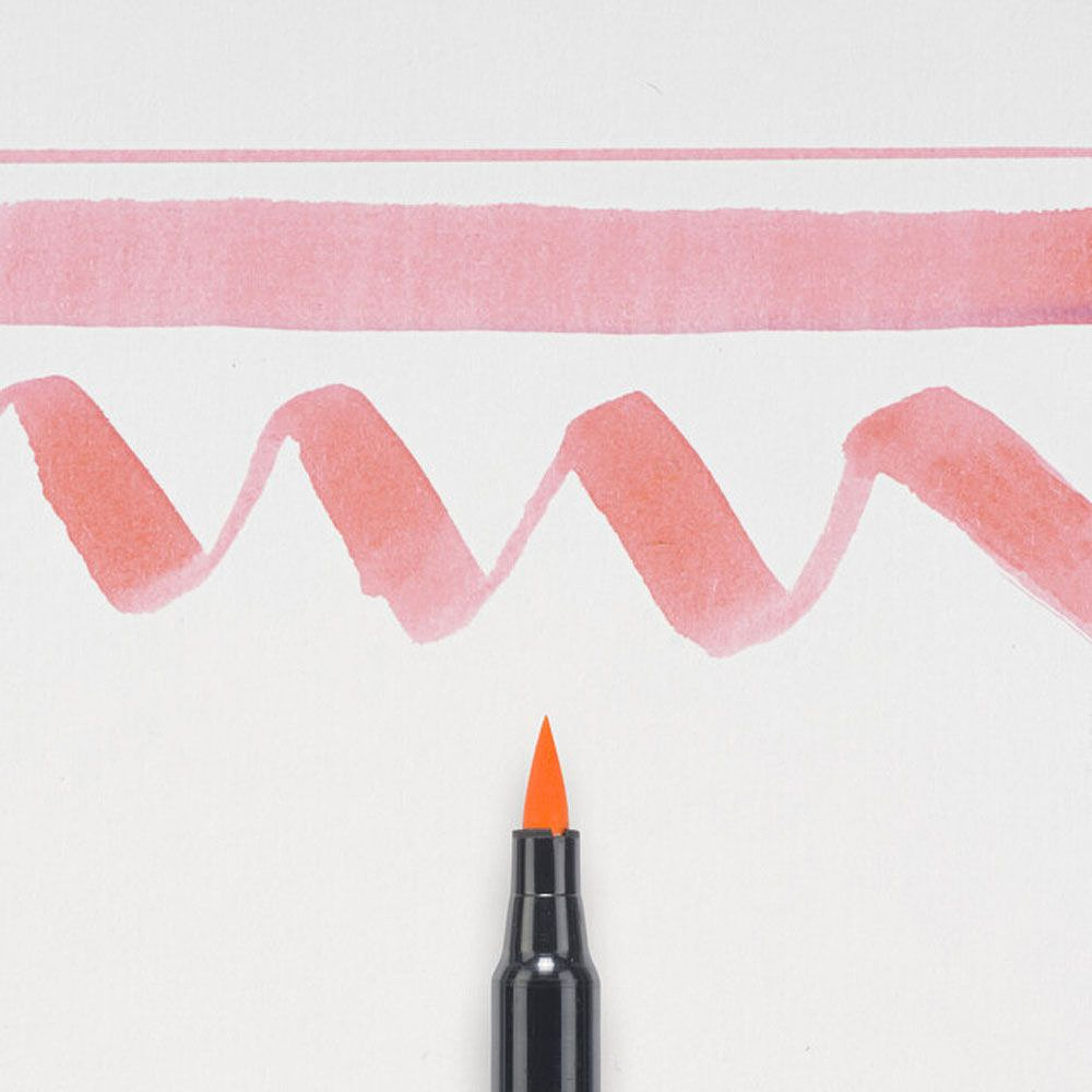 Маркер акварельный "Koi Color Brush", фуксия - 2