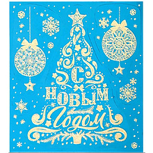 Наклейка декоративная на стекло "Снежная елочка"