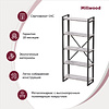 Стеллаж Millwood "Loft CH-3", 800х350х1820 мм, черный, табачный крафт - 3