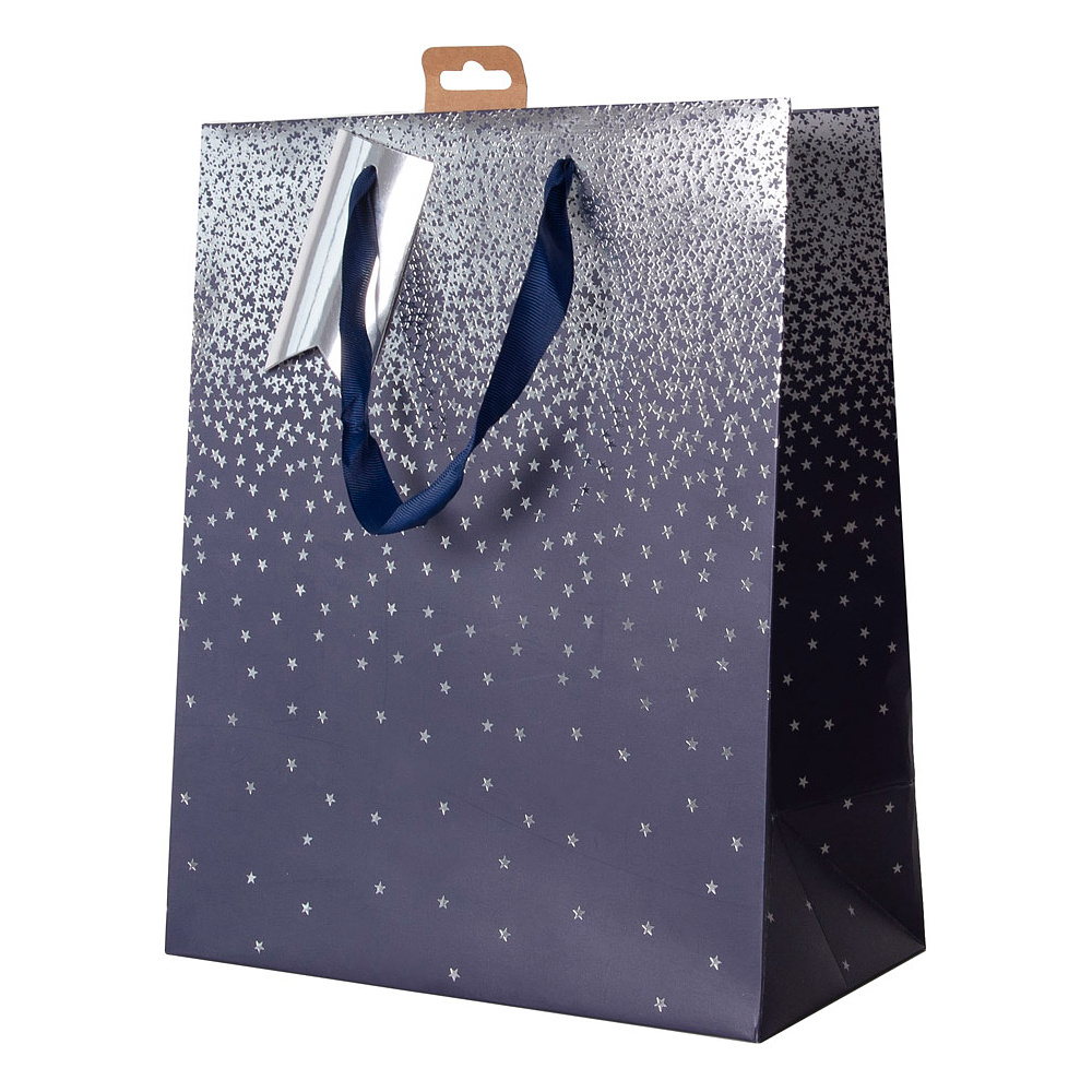 Пакет бумажный подарочный "Navy ombre", 12.7x9x35.5 см, разноцветный - 3