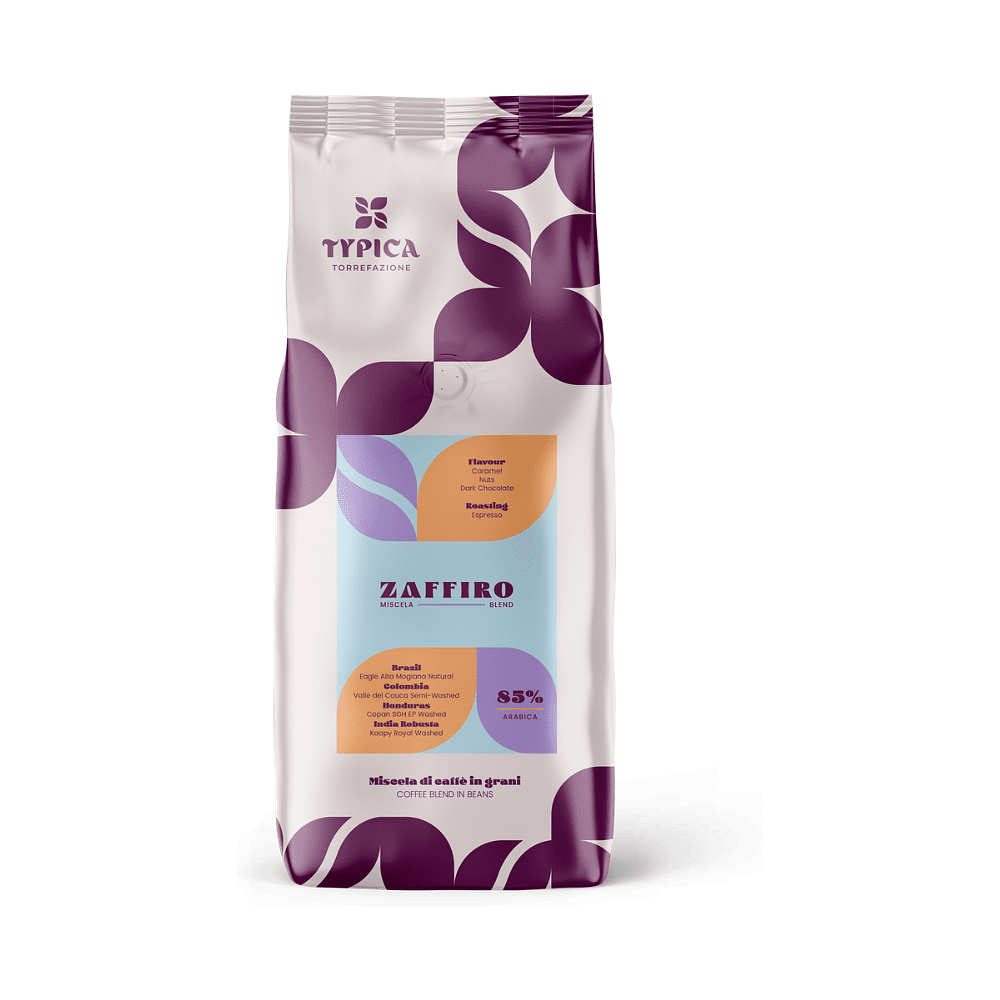Кофе "Typica" Zaffiro, зерновой, 1000 г - 2
