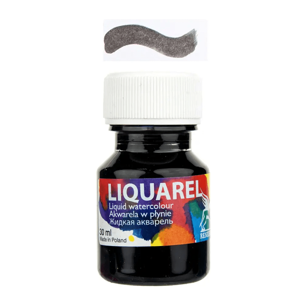 Акварель жидкая "Liquarel", 190 чёрный, 30 мл