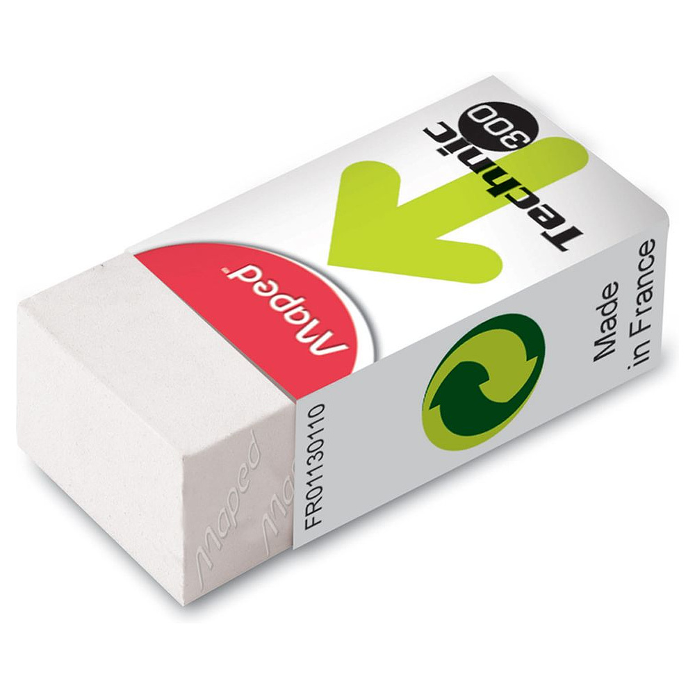 Ластик Maped "Technic 300", 1 шт, белый