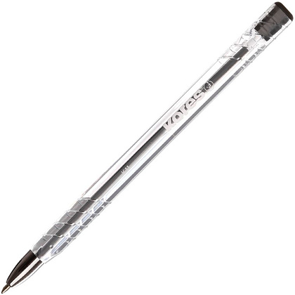 Ручка шариковая "K11", 0.7 мм, прозрачный, стерж. синий - 3