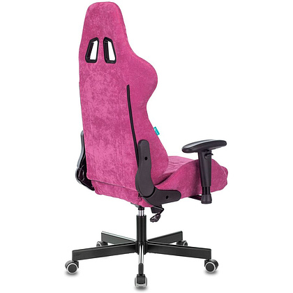 Кресло игровое Бюрократ "VIKING KNIGHT Fabric", ткань, металл, малиновый - 9