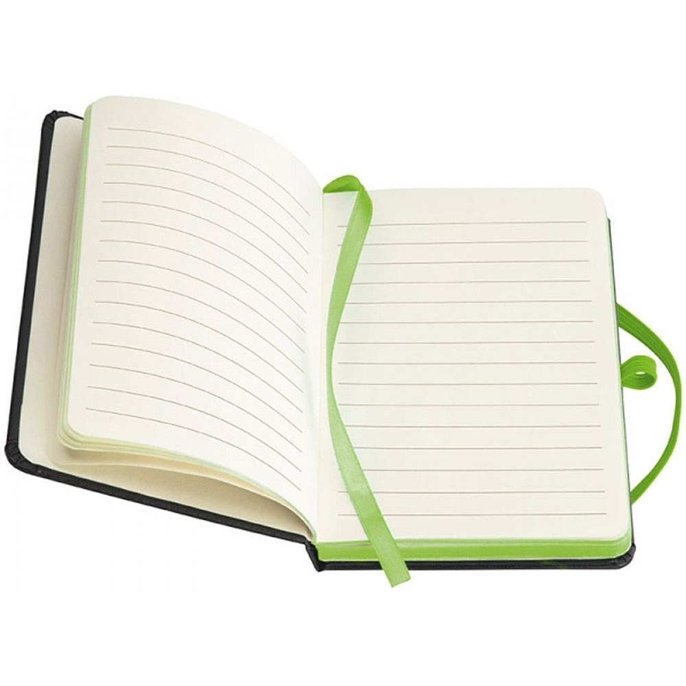 Блокнот "Rostock", A6, 80 листов, линейка, черный, светло-зеленый - 2