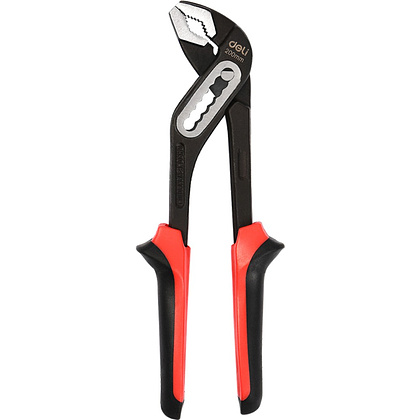 Клещи переставные Deli RS EDL2608Z, 200 мм, черный, красный