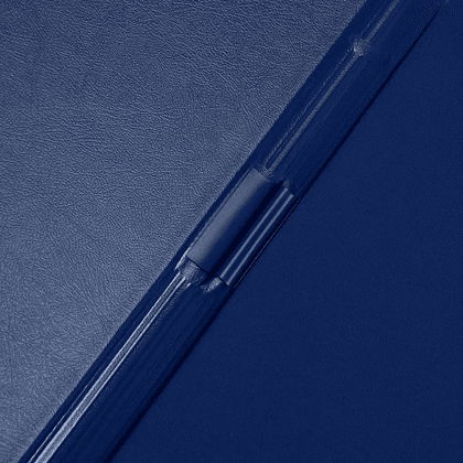 Планшет открывающийся с зажимом, A4, винил, синий - 6