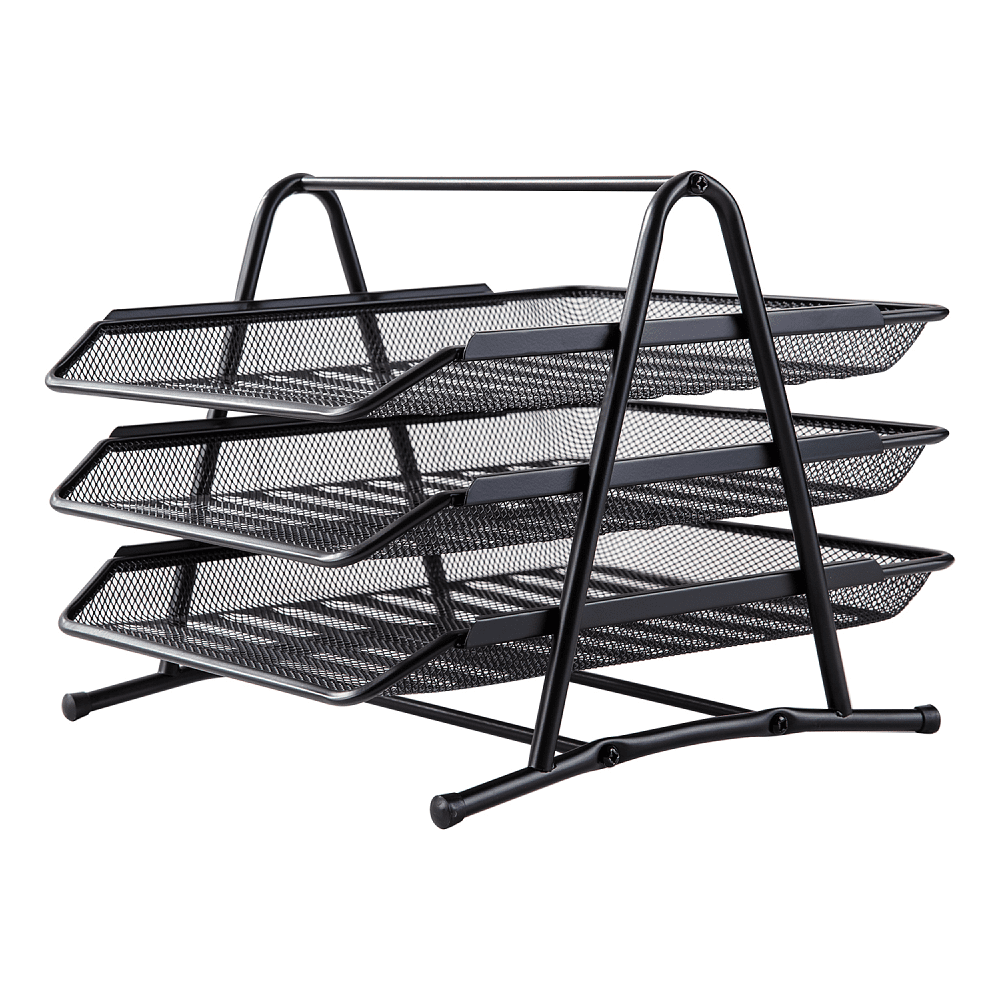 Модуль горизонтальный "Deli" на 3 лотка, черная сетка