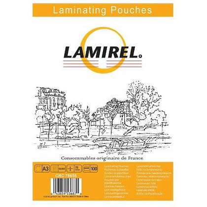 Пленка для ламинирования "Lamirel", A3, 75 мкм, глянцевая