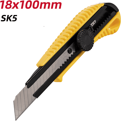 Нож строительный Deli YS EDL003A, 18 мм, универсальный - 6