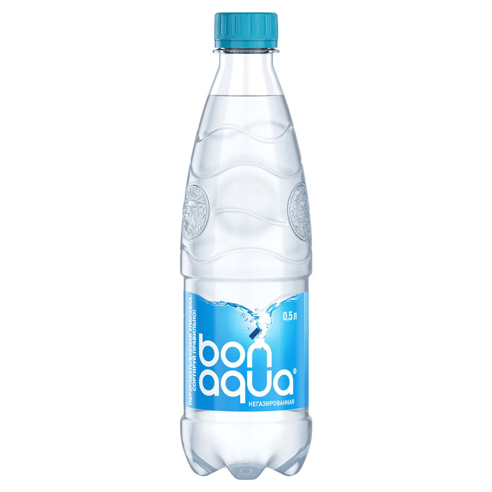Вода питьевая "Bonaqua", негазированная, 0.5 л