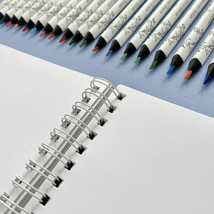 Скетчбук "Sketch&Art", 18х15.5 см, 200 г/м2, 50 листов, на спирали, для цветных карандашей - 4