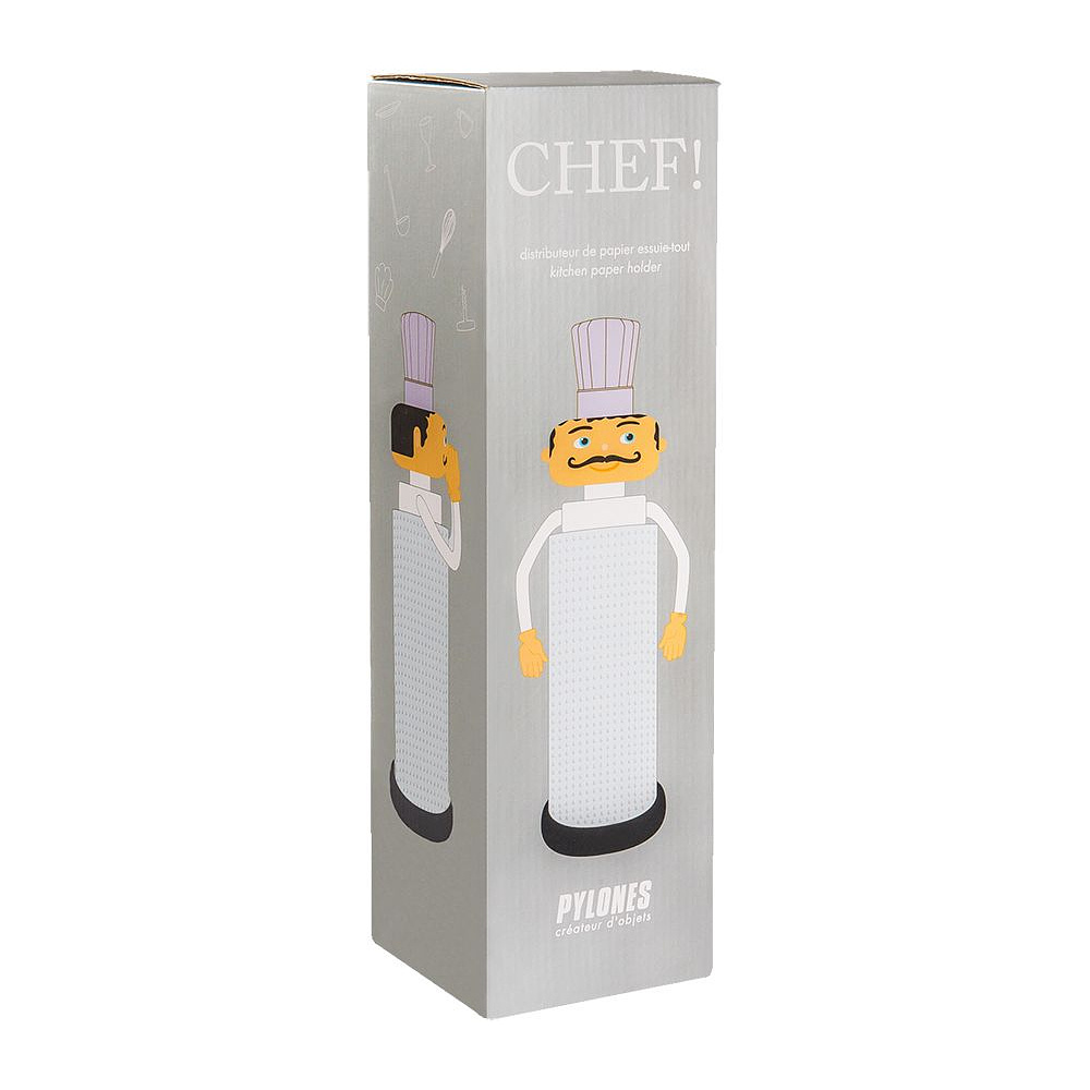 Держатель для бумажных полотенец "CHEF2", пластик, белый - 2
