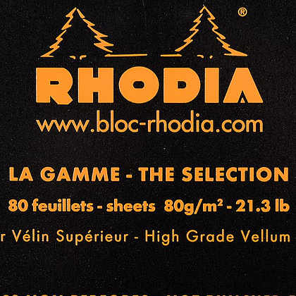 Блокнот "Rhodia", A4, 80 листов, клетка, черный - 3