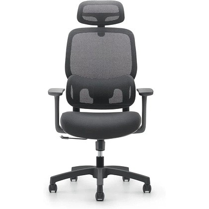 Кресло для руководителя SitZone U-073A сетка, ткань, пластик, черный, -30% - 2