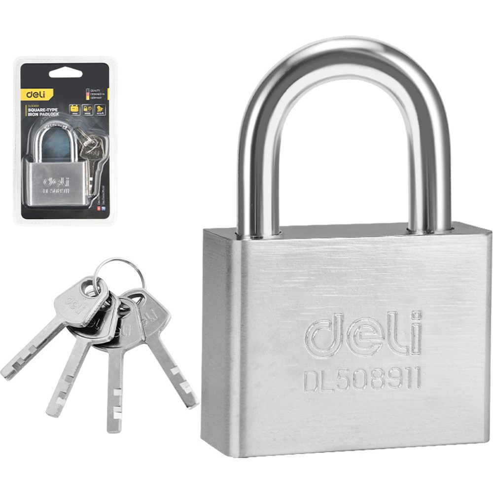 Замок навесной Deli "EDL508911", 50 мм - 2