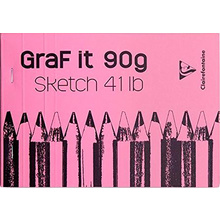 Скетчбук "Graf It", A5, 90 г/м2, 80 листов, розовый