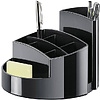 Подставка для канцелярских мелочей "Rondo", 140x140x109 мм, черный - 2