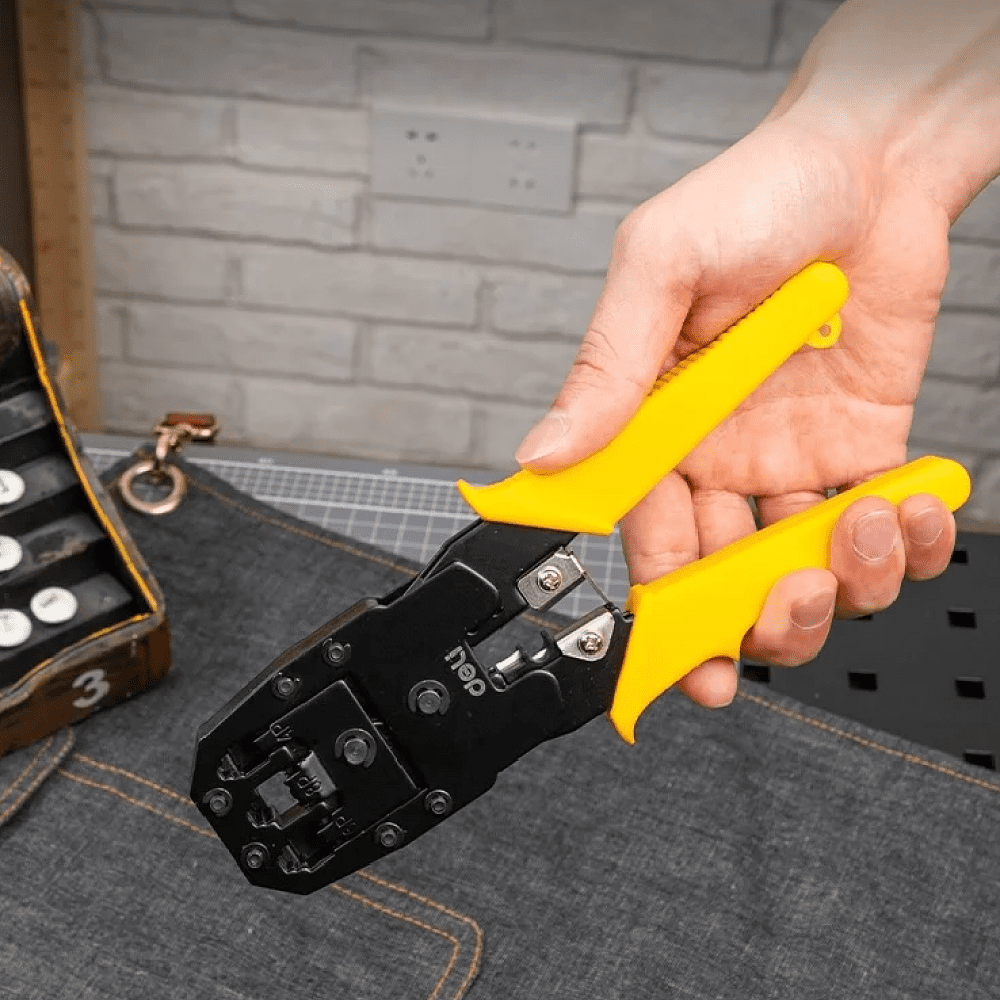 Пресс-клещи Deli YS EDL2468, 4P, 6P, 8P - 8