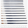 Кисть "Escoda Chronos", микс, круглая, на короткой ручке, № 0 - 3