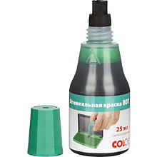 Краска штемпельная "Colop", 25 мл, зеленый