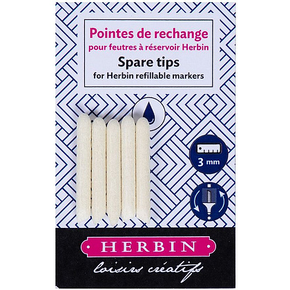 Сменный наконечник для маркера "Herbin", 3 мм, 5 шт.