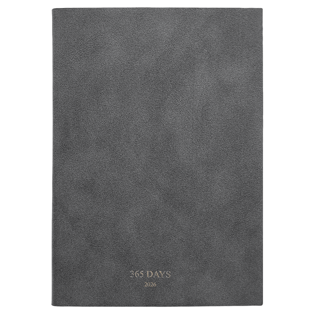 Ежедневник датированный "365days", А5, 352 страницы, темно-серый, 2026