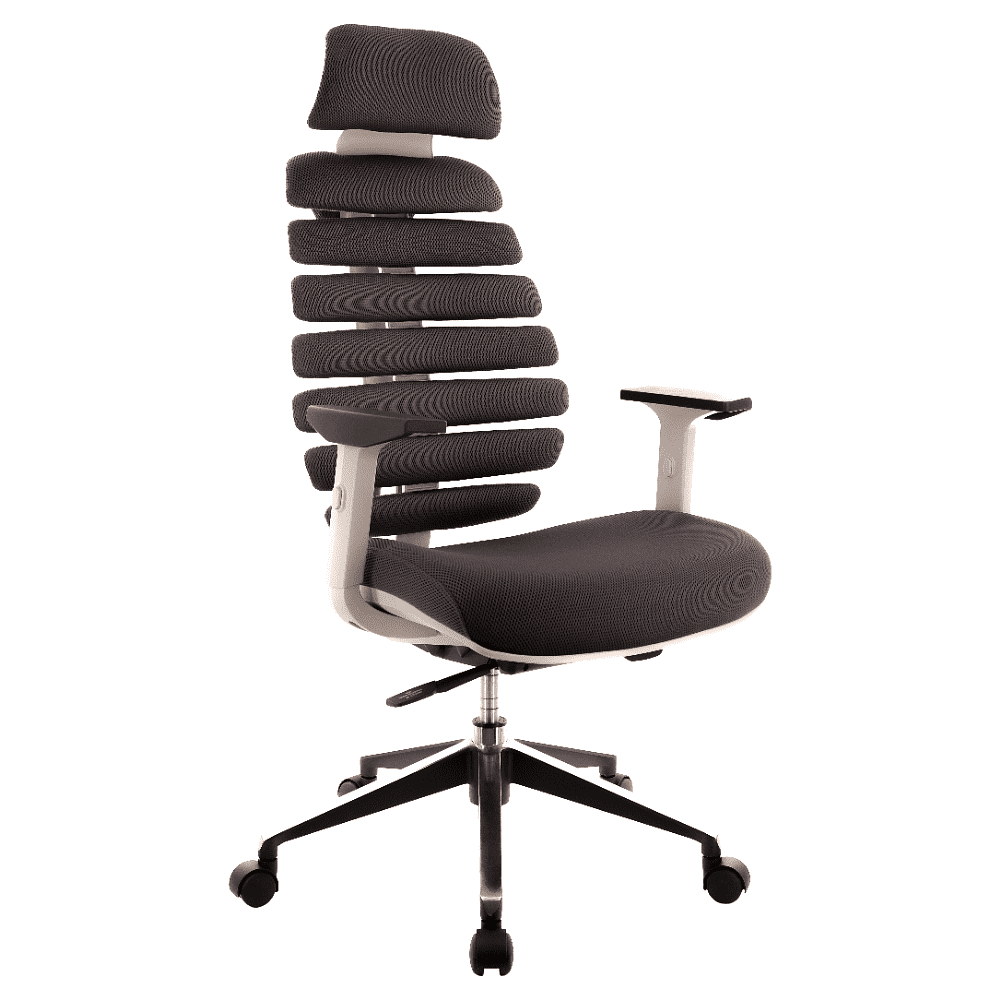 Кресло для руководителя EVERPROF "Ergo", ткань, алюминий, серый