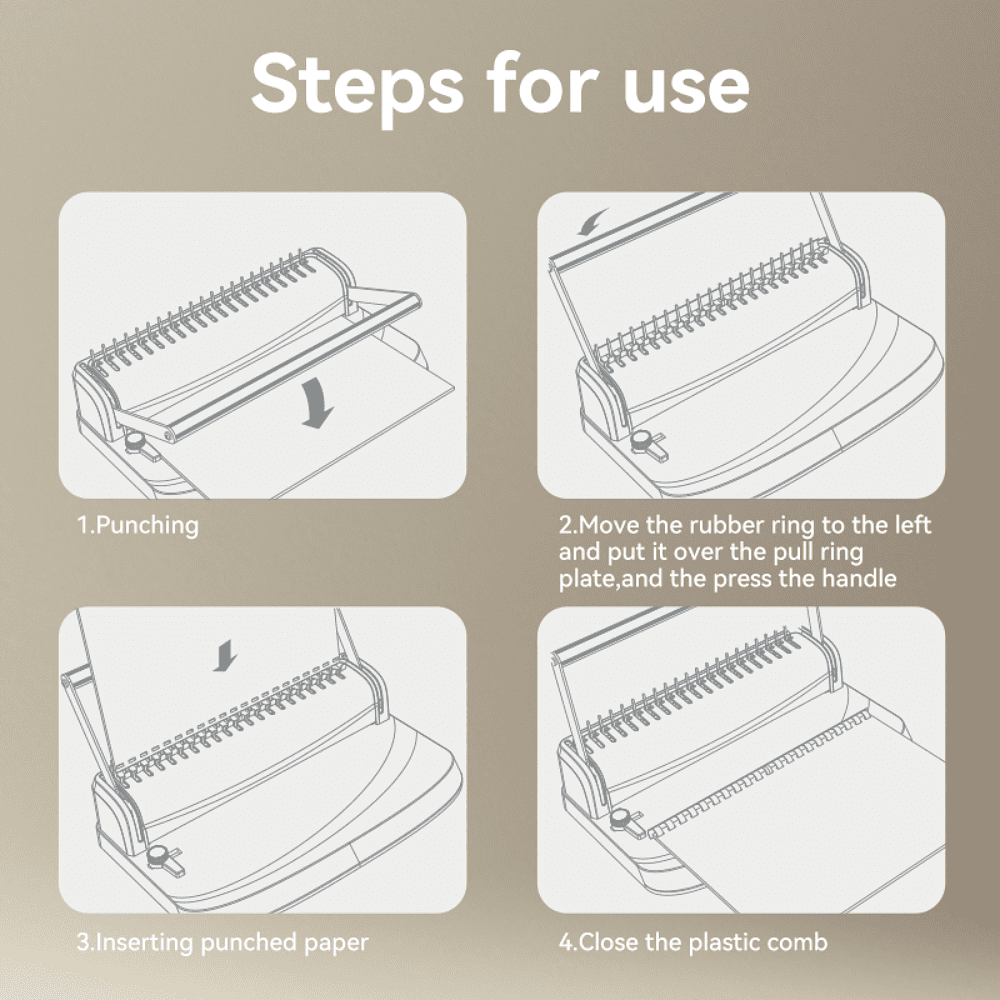 Перфобиндер Deli Plastic Binder T311  - 8