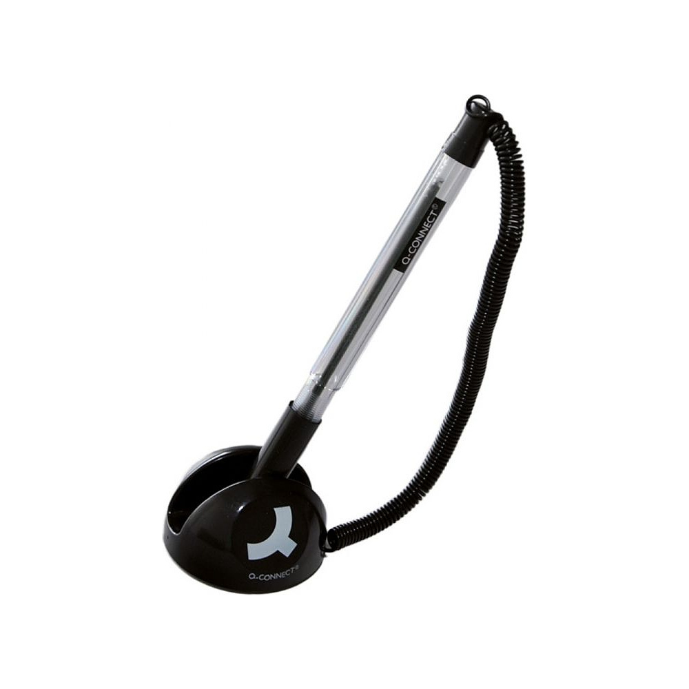 Ручка шариковая на подставке "Q-CONNECT", 0.7 мм, синий