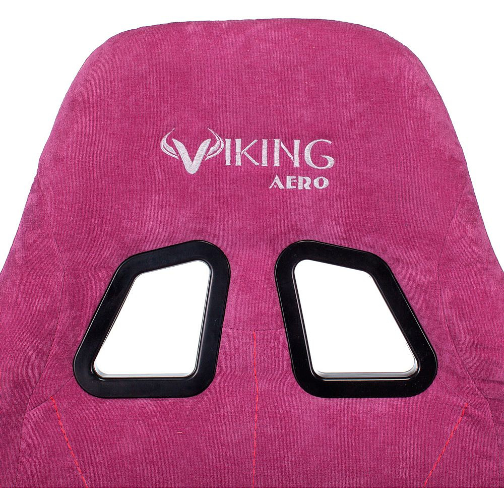 Кресло игровое Бюрократ "VIKING KNIGHT Fabric", ткань, металл, малиновый - 17