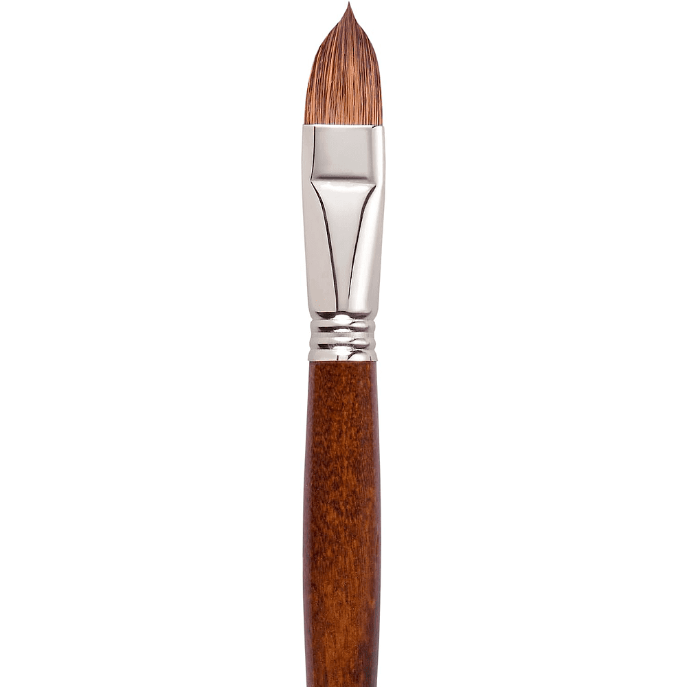 Кисть "Escoda Versatil Brush L/H", синтетика, темно-коричневый, плоская, №18 - 2