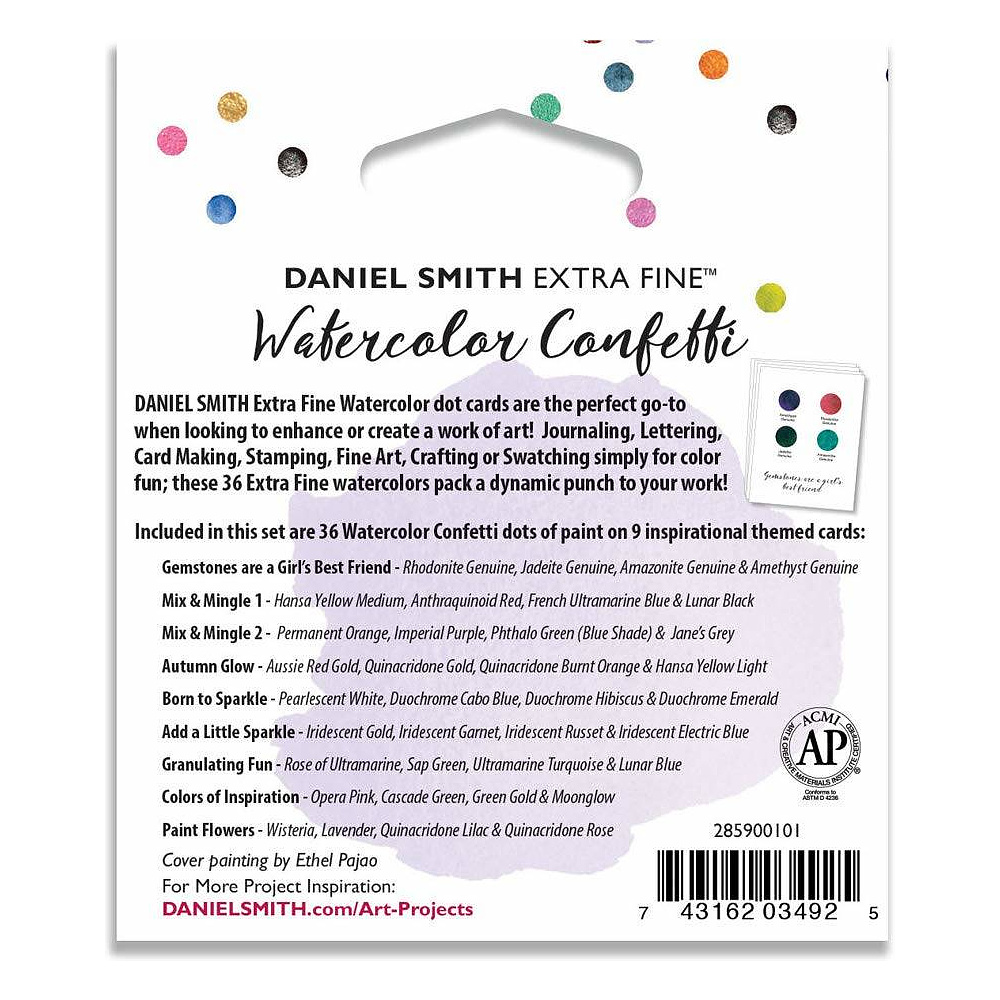 Набор цветовых карт Daniel Smith "Watercolor confetti", 36 цветов - 3