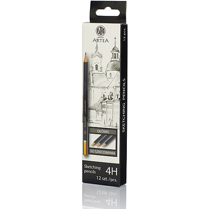 Карандаш чернографитный "Artea", 4H - 2