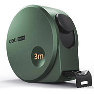 Рулетка Deli HS HT8316L, 3 м х 6 мм, Soft Touch, зеленый