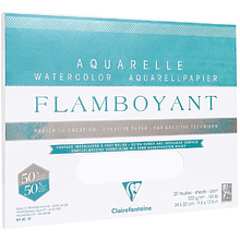 Блок-склейка бумаги для акварели "FLAMBOYANT"