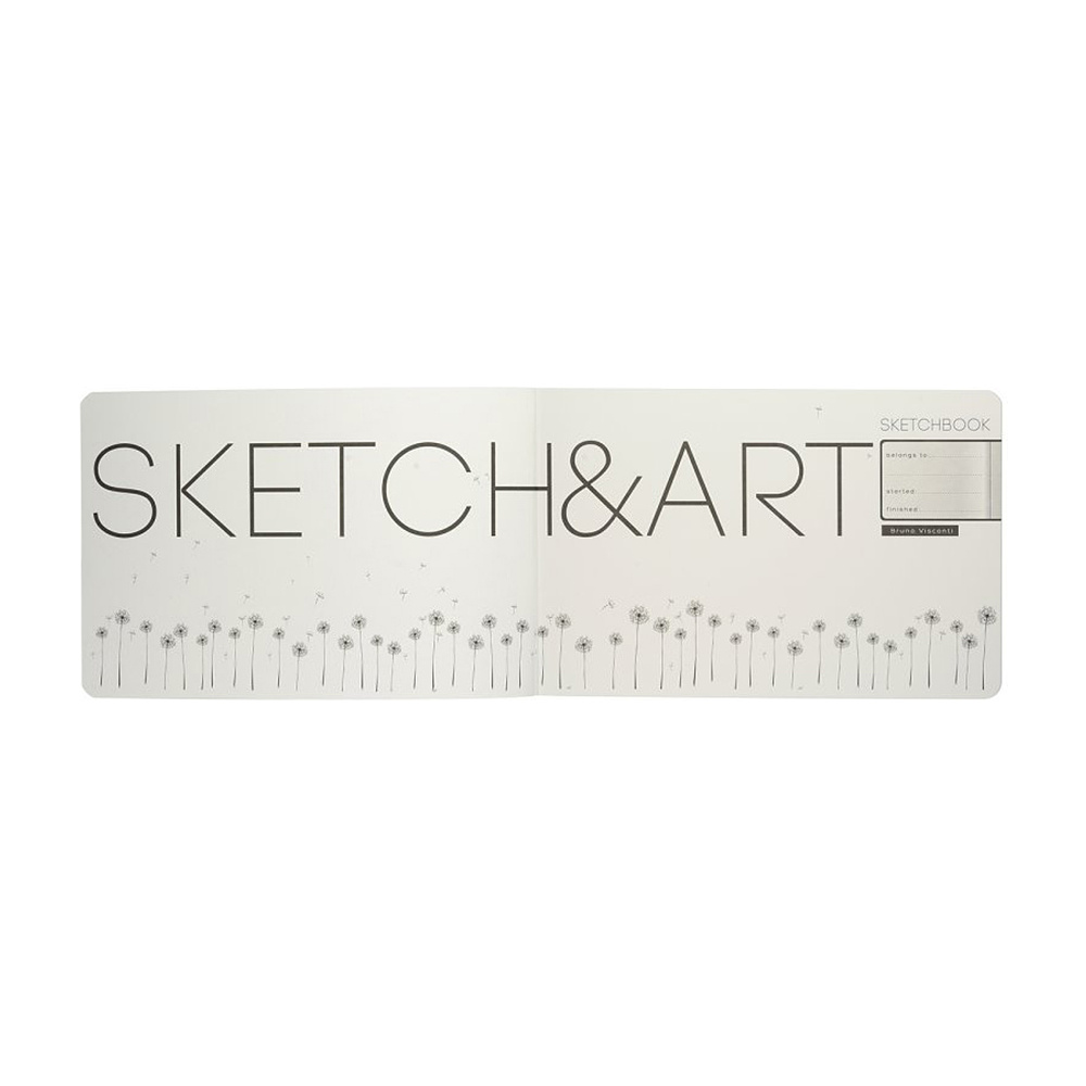 Скетчбук "Sketch&Art. Horizont", 25x17.9 см, 200 г/м2, 48 листов, черный - 5