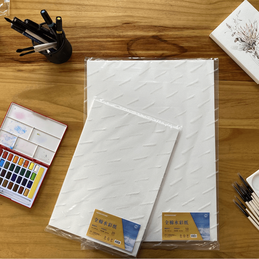 Бумага для акварели "Potentate", хлопок, торшон, 54х78.7 см, 10 листов - 2