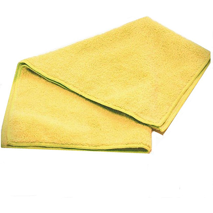 Салфетка из микроволокна, 220г/м2, 35×40см, желтый, 3шт/упак