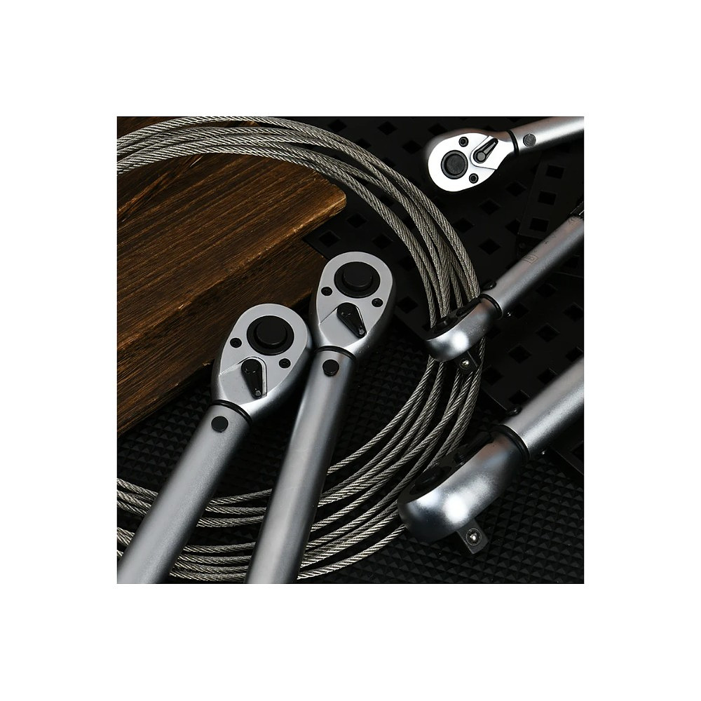 Ключ динамометрический Deli YS EDL-YN-40200, 40-200Нм 1/2", черный - 4