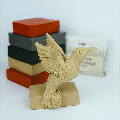 Пластилин скульптурный "Студия" Т, 1000 г, белый - 4