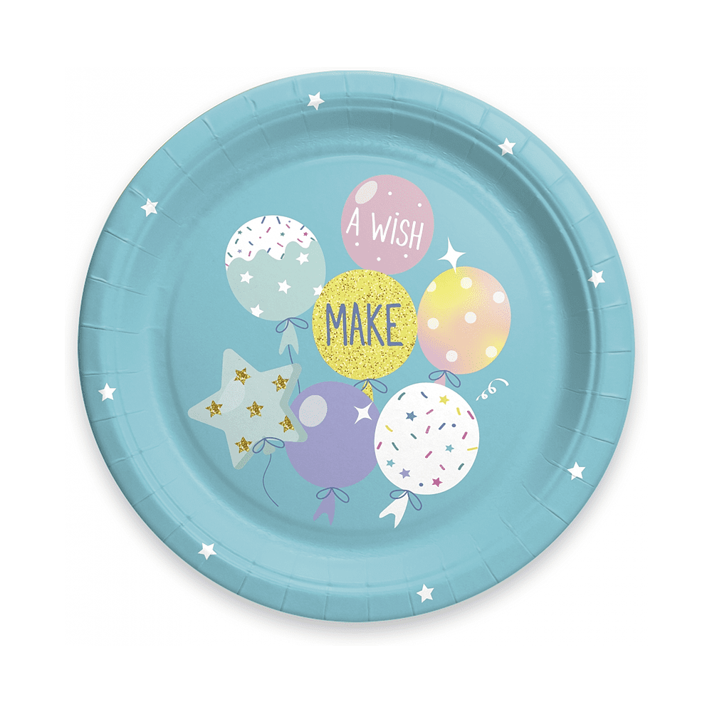 Тарелка бумажная "ДР12", 23 см, 6 шт, ассорти - 2