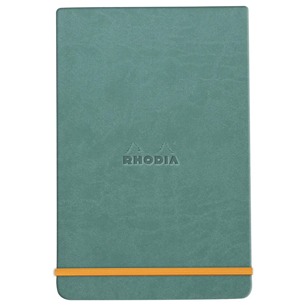 Блокнот "Rhodiarama Webnotepad" на резинке, A5, 96 листов, линейка, морская волна