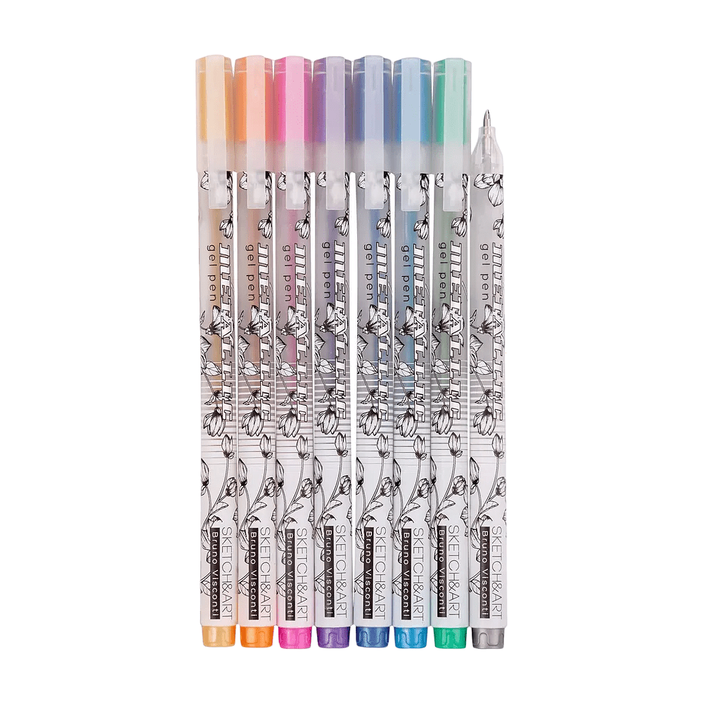 Набор гелевых ручек "Uni Write. Metallic", 8 штук - 2