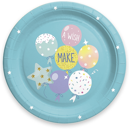 Тарелка бумажная "ДР12", 23 см, 6 шт, ассорти - 2