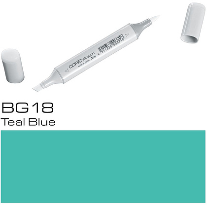 Маркер перманентный "Copic Sketch" BG-18, бирюзовый